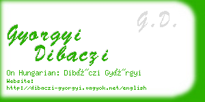 gyorgyi dibaczi business card
